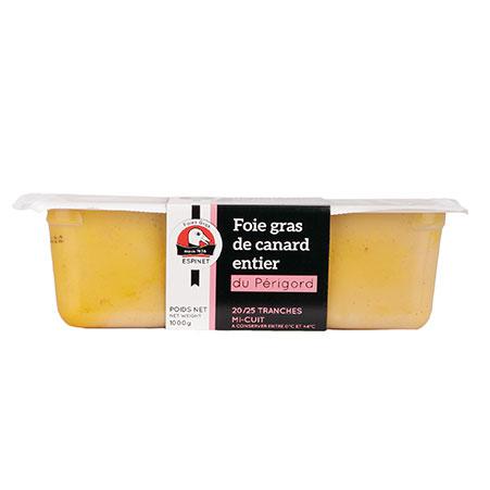 Foie Gras de canard entier du Périgord Mi-cuit - 1000g